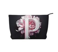 WZYCWB Pink Letter p Patterned Toiletry Storage Bag, Essential for organizing Cosmetics and Skincare Products.