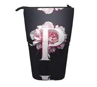 WZYCWB Pink Letter p Retractable Storage Container for Pen Holders, Makeup Brush Holders, or Coin Drawstring Bags.