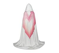 WZYCWB Pink Love Printed Small Hooded Cape, Holiday Party Costume, Carnival Party Prop, Sizes S/M/L