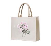 WZYCWB Pink roses in bloom Printed three-dimensional canvas tote bag suitable for travel, work, fitness, camping and beach carrying