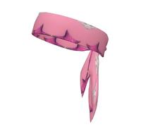 WZYCWB Pink Sand Beach Printed Sports Headband, Men's and Women's Headscarf for Playing Ball, Morning Jogging, Outdoor Sports