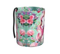 WZYCWB Pink Unicorn Hanging car Trash can, Suitable for SUV, Truck and car, as a Foldable car Storage Box Accessories, Practical and Convenient, Practical Accessories