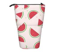 WZYCWB Pink Watermelon Printed Retractable Pen Holder Suitable for use as a Simple Cosmetic Bag, Wallet, etc.