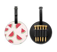 WZYCWB Pink Watermelon Special Printed Golf tee Storage Bag - Portable Hanging Buckle Design