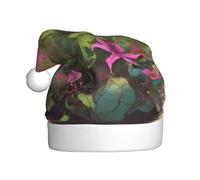 WZYCWB Piranha Plant Group Patterned Santa hat, festive New Year's decorative hat, suitable for adults and children at Christmas parties.