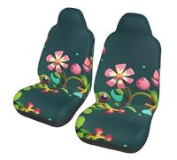 WZYCWB Pixel wind tree frog Car Seat Protectors (2 Pack), Auto Seat Covers Guard Sedan, SUV, Truck, Van, Bus & Ferry Seats