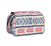 WZYCWB Plain geometric floral pattern Printing Portable Pencil Case ideal for organizing pens in the office or storing makeup brushes