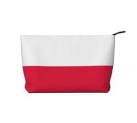 WZYCWB Polish Flag Patterned Toiletry Storage Bag, Essential for organizing Cosmetics and Skincare Products.