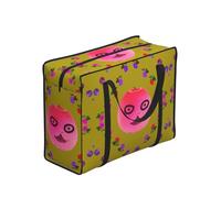 WZYCWB Portable Shopping Storage Bag for Adults, One Size, Polyester with Vinyl Lining, Zippered Tote, 53 x 40 x 23 cm, Foldable and Lightweight