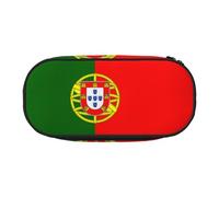 WZYCWB Portuguese Flag Large Capacity Pencil Bag - Multifunctional Storage Box, Portable and Durable Pencil Bag for Office and School Supplies