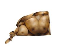 WZYCWB Potato Pattern Work hat - Super Sweat-Absorbent and Quick-Drying Fabric + Adjustable Design Black