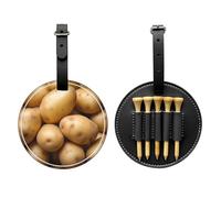 WZYCWB Potato Special Printed Golf tee Storage Bag - Portable Hanging Buckle Design