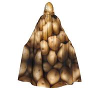 WZYCWB potatoPatterned Hooded Cape Adult Robe Suitable for Family Gatherings Stage Performances Cosplay and Halloween Parties