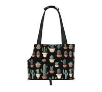 WZYCWB Potted cactus Printed Pet Shoulder Bag - Lightweight, Breathable Travel Small Pet Shoulder Bag