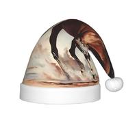 WZYCWB Prancing Brown Horse Print Christmas Party Hat, Children's Class Activity Gift, Christmas Holiday Decoration Prop