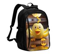 WZYCWB Pretty Ducklings Printed laptop backpack, business men's commuter backpack, computer bag with USB port charging