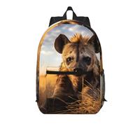 WZYCWB Prone Hyena Printed backpack with pockets - suitable for work, business trips, travel, sports