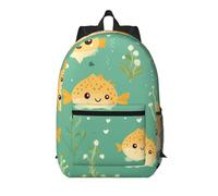WZYCWB puffer fish motif Printed backpack with pockets - suitable for work, business trips, travel, sports