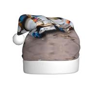 WZYCWB Puppet on skateboard Patterned Santa hat, suitable for Christmas parties, New Year's Eve parties, and stage performances.