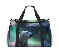 WZYCWB Puppy Pattern Handheld travel bag weekend bag fitness yoga bag suitable for fitness and other scenarios, Polar Bear In The Snow, One Size