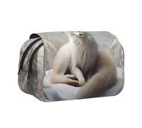 WZYCWB Quiet Fox Portable Pencil Case ideal for organizing pens in the office or storing makeup brushes