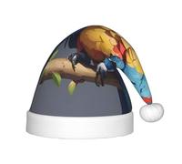 WZYCWB Quiet Parrot Patterns Fun Christmas Party Hat, Class Party Activity Holiday Christmas Decoration Hat