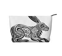 WZYCWB Rabbit Abstract Drawing Patterned Toiletry Storage Bag, Essential for organizing Cosmetics and Skincare Products.