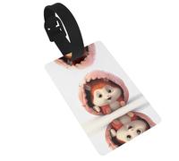 WZYCWB Rabbit Eggshell Modeling Printed Luggage Tags - Waterproof and Durable Travel Tags