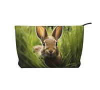 WZYCWB Rabbit in The Bush Patterned Toiletry Storage Bag, Essential for organizing Cosmetics and Skincare Products.