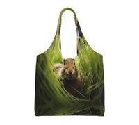 WZYCWB Rabbit in the bush Printed Single Shoulder Commuter Canvas Bag, Grocery Shopping Bag, Daily Use Canvas Bag