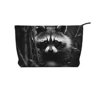 WZYCWB Raccoon in The Jungle Patterned Toiletry Storage Bag, Essential for organizing Cosmetics and Skincare Products.