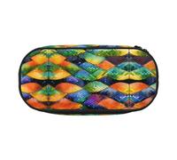 WZYCWB Rainbow Fish Scale Large Capacity Pencil Bag - Multifunctional Storage Box, Portable and Durable Pencil Bag for Office and School Supplies