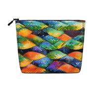 WZYCWB Rainbow Fish Scale Patterned cosmetic bag, travel cosmetic bag, multifunctional storage bag, storage for daily necessities