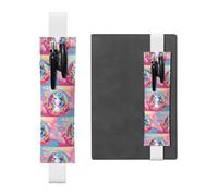 WZYCWB Rainbow Unicorn Diary pencil pouches, PVC pen holders and pen holders with elastic bands, and bookmarks are the best gift choices., White, One Size