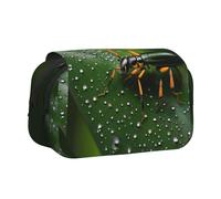 WZYCWB Rainbows Insects Printing Portable Pencil Case ideal for organizing pens in the office or storing makeup brushes
