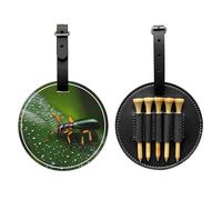 WZYCWB Rainbows Insects Special Printed Golf tee Storage Bag - Portable Hanging Buckle Design