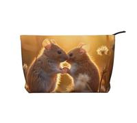 WZYCWB Rats in Love Patterned Toiletry Storage Bag, Essential for organizing Cosmetics and Skincare Products.