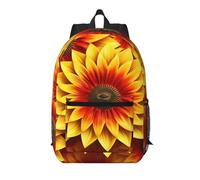 WZYCWB red and yellow sunflower Printed backpack with pockets - suitable for work, business trips, travel, sports