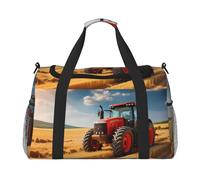 WZYCWB Red Bird Head Handheld travel bag weekend bag fitness yoga bag suitable for fitness and other scenarios, Red Tractor, One Size