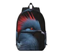 WZYCWB Red Bird Head Printed backpack with pockets - suitable for work, business trips, travel, sports