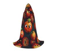 WZYCWB Red Fruit L Patterned Hooded Cape Cosplay Costume - Holiday Party Costume Props