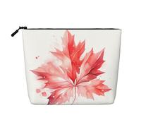 WZYCWB Red Maple Leaf Patterned cosmetic bag, travel cosmetic bag, multifunctional storage bag, storage for daily necessities
