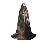 WZYCWB Red panda L Patterned Hooded Cape Cosplay Costume - Holiday Party Costume Props