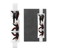 WZYCWB Red panda pattern Leather Pen Holder Bookmark, Adjustable Leather Pen Holder, Perfect for Back to School Christmas Gifts