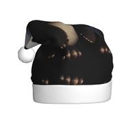 WZYCWB Red Panda Printed Santa Hats - Perfect for Christmas Eve, New Year's Eve, and Holiday Parties