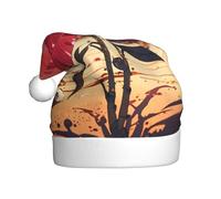 WZYCWB Red rose in the desert Adult Christmas hats and printed party hats are perfect for New Year's Christmas and family parties