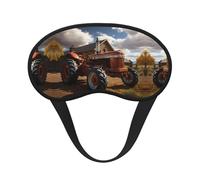 WZYCWB Red Tractor Printed Sleeping Eye mask, Full Coverage, relieves Eye Fatigue