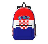 WZYCWB Republic of Croatia flag Printed backpack with pockets - suitable for work, business trips, travel, sports