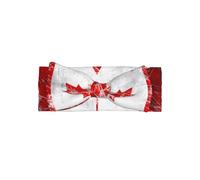 WZYCWB Retro Canada Flag Bow Headband Children Elastic Bow Hair Accessories 0-6 Months Hair Bows for Newborns Infants Toddlers