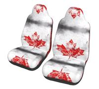 WZYCWB Retro Canada Flag Car Seat Protectors (2 Pack) - Vehicle Seat Covers for Sedan, SUV, Truck & Van, Interior Protection